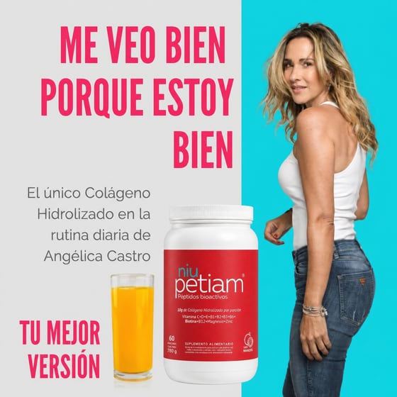 Me veo bien porque estoy bien: el único colágeno hidrolizado en la rutina diaria de Angélica Castro